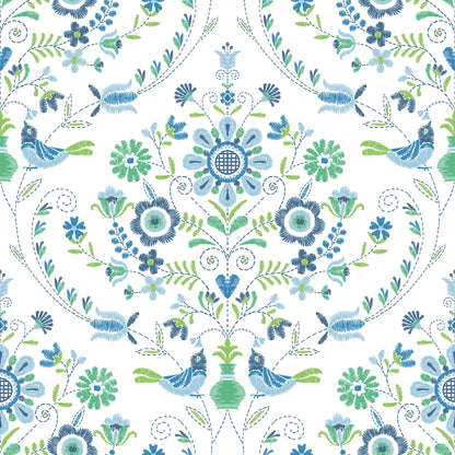 Britt Embroidered Damask