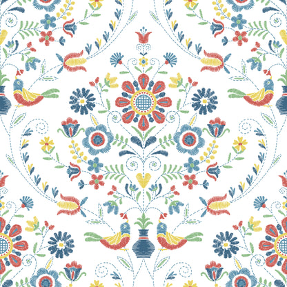 Britt Embroidered Damask