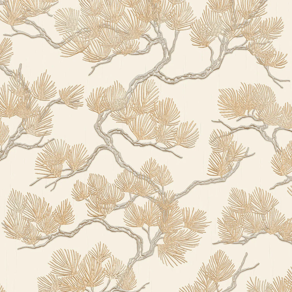 Embroidered Pine Textured