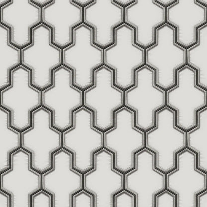 Geometric Silk Textured
