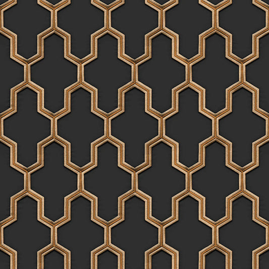 Geometric Silk Textured
